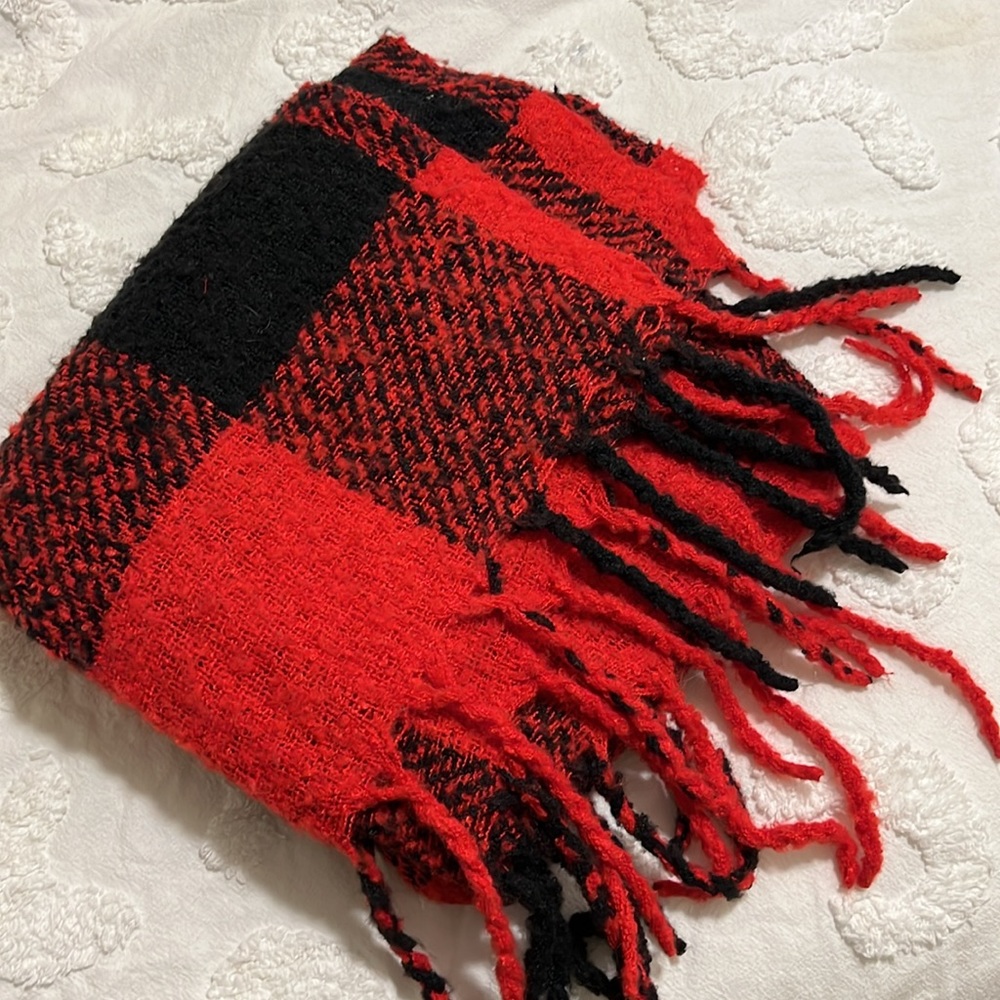 Buffalo Plaid Oversized Scarf